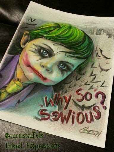 Lil Joker Artist Curtis Saffels Prismacolor 11x14 Inked