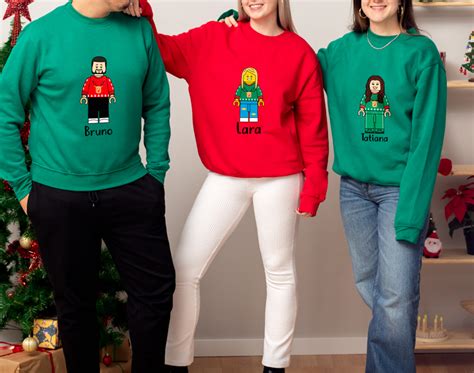 Sudadera De Navidad Familia Lego Regalo Original