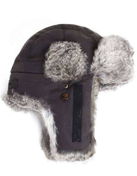 Stetson Boulder Fur Trapper Hat In Black For Men Lyst