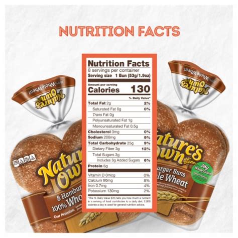 Nature S Own Whole Wheat Hamburger Buns Ct Pick N Save