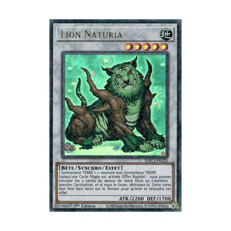 Lion Naturia HAC1 FR120 DUPR Carte Yu Gi Oh à l unité DracauGames