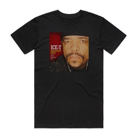 Ice T Greatest Hits The Evidence Album Cover T Shirt Black