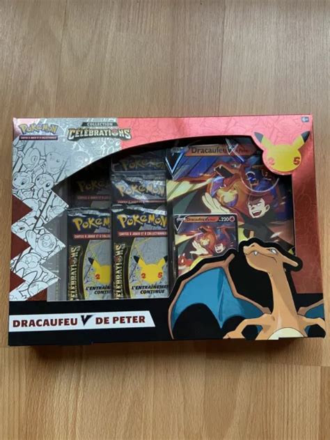 Coffret Pokemon Celebrations Ans Fr Dracaufeu V De Peter Neuf