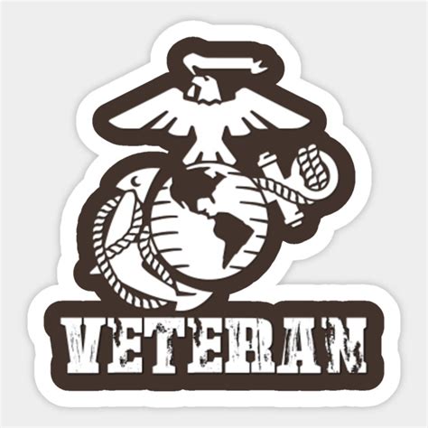 Marine Corps Veteran - Marine Corps - Sticker | TeePublic