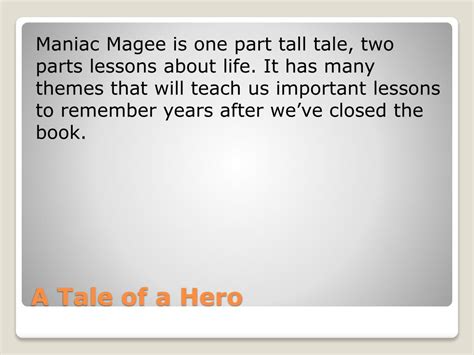 Ppt Maniac Magee Powerpoint Presentation Free Download Id2476825