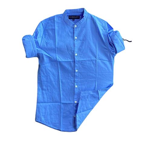 Cotton Full Sleeves Shirt For Men Srt 5027 Sky Blue