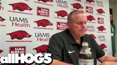 Hogs Coach Sam Pittman On Another Loss LSU Video Dailymotion