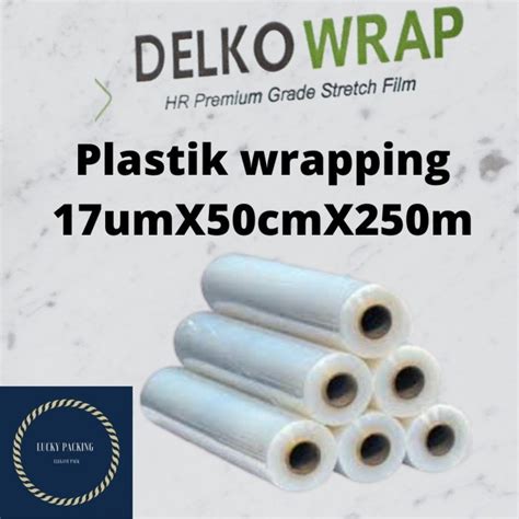 Jual Plastik Wrapping Barang Stretch Film Bening Uk 50cm X 250m Kode