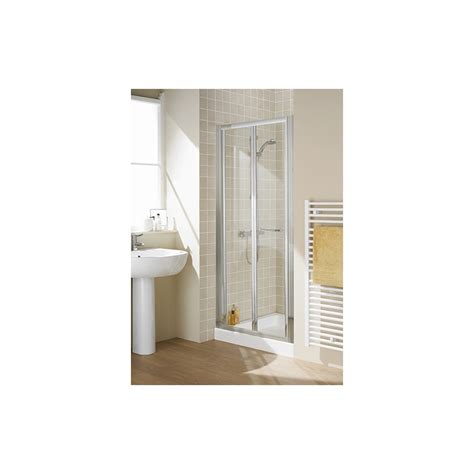 Lakes Classic Semi Frameless Bi Fold Shower Door Mm Wide X Mm High