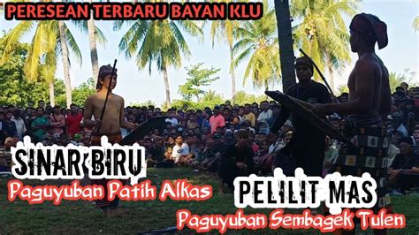 Pertemuan Dua Pepadu Muda Tangguh Lombok Barat Vs Lombok Utara