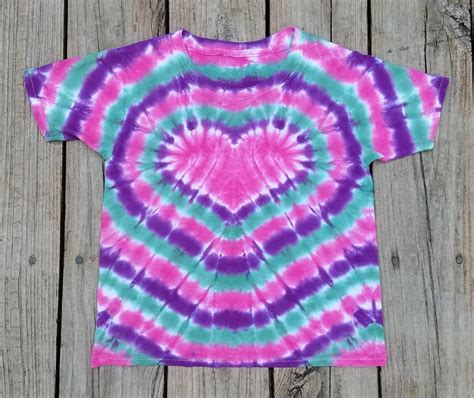 Womens Heart Tie Dye T Shirt S M L Xl Xxl 3xl Pink Etsy