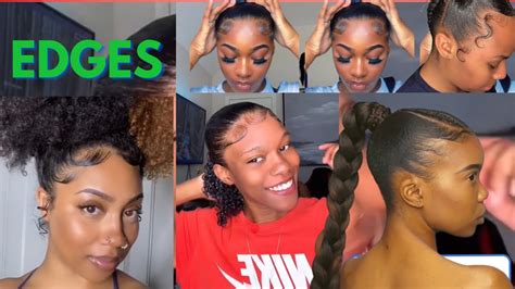 How To Lay Your Edges Beginner Friendly 💛gorgeous New Slayed Edges Compilation🔥 Youtube