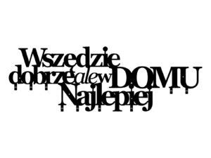 Wieszak Metalowy Na Ubrania Wsz Dzie Dobrze Cm Czarny Matowy