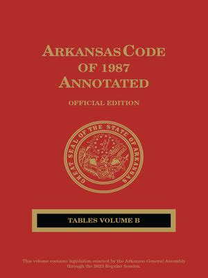 Arkansas Code Of Annotated By Publisher S Editorial Staff