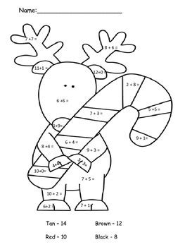 Reindeer Addition By Lindsey Bowman Teachers Pay Teachers