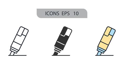 Mettre En Surbrillance Les L Ments De Vecteur De Symbole D Ic Nes Pour