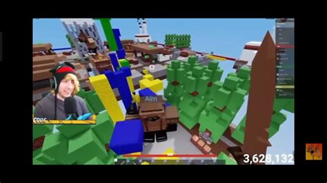 Tanqr Joins Kreekcraft Game Roblox Bedwars Youtube