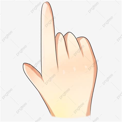 Hand Painted Character Gesture Above Posture Illustration Cartoon