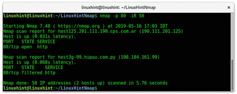 nmap flags and what they do