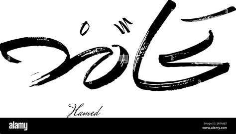 Hanes Arabic Calligraphy Name Design Freestyle Victor Graphics Royalty