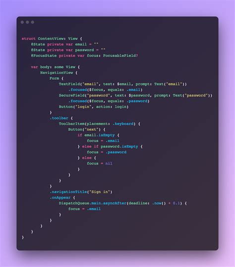 Mastering Focusstate Property Wrapper In Swiftui Swift With Majid