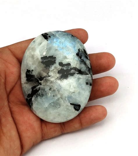 Wholesale Rainbow Moonstone Flashy Pocket Stone Palm Stones