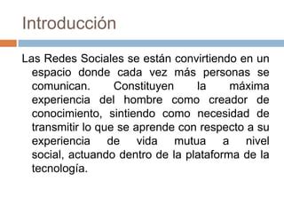 Redes Sociales Ppt