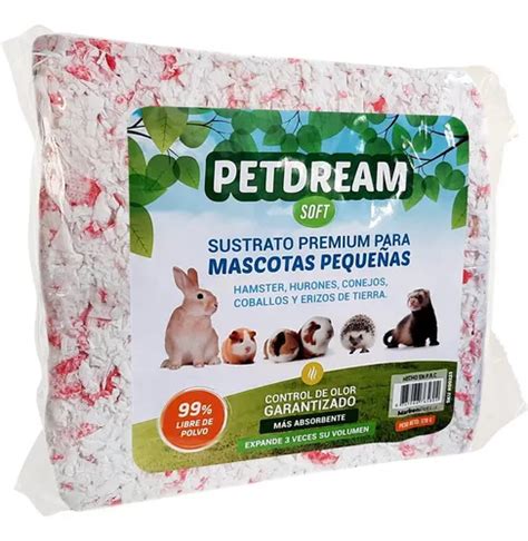 Sustrato Papel Rosa Petdream Soft G Hamster Erizos Conejo