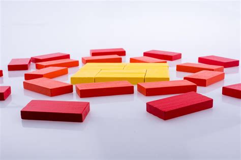 Domino Blocks of various color 16238155 Stock Photo at Vecteezy