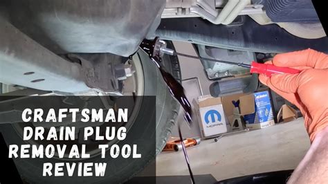 Craftsman Magnetic Oil Drain Plug Removal Tool Use And Review YouTube