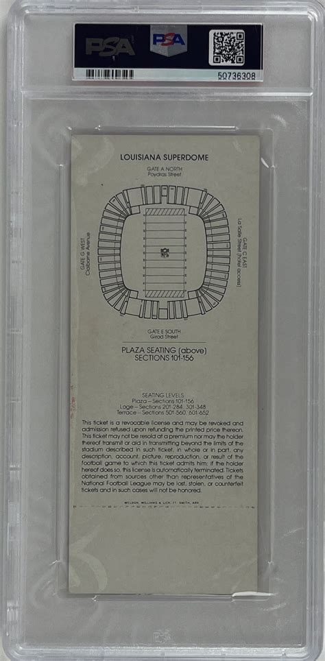 Lot Detail Super Bowl Xv Raiders Vs Eagles Game Ticket Graded