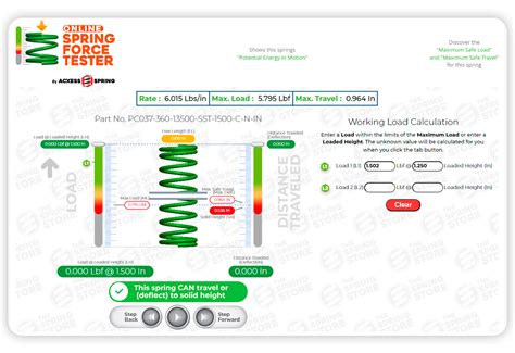 Spring Force Calculator Online Over 70 Trillion Custom And Stock Springs