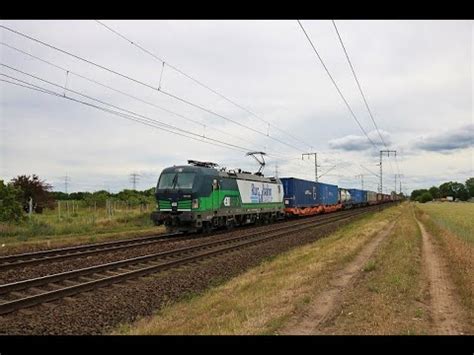 Ell Rtb Cargo Siemens Vectron Mit Containerzug In Klein Gerau