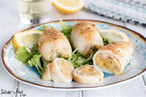 Calamari Ripieni Gratinati Al Forno Teneri E Saporiti Dulcisss In Forno