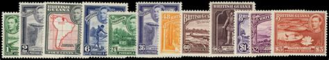 British Guiana Sg A B Mint Unmounted Kgvi Set Of To