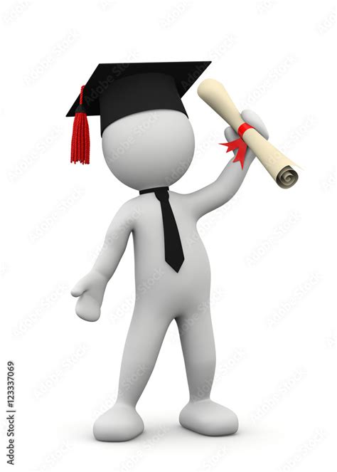 Omino D Laurea Stock Illustration Adobe Stock