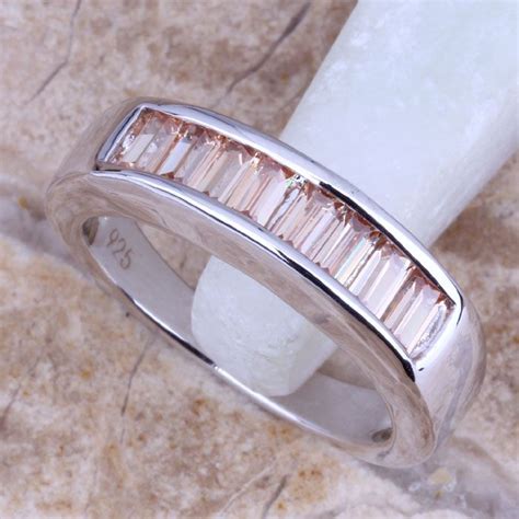 Valuable Brown Morganite 925 Sterling Silver Plated Wedding Fashion