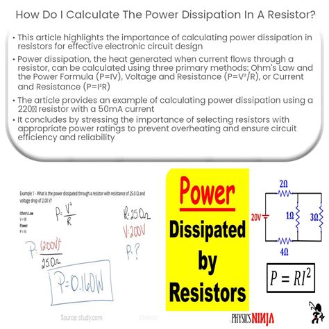 Como Eu Calculo A Dissipa O De Pot Ncia Em Um Resistor