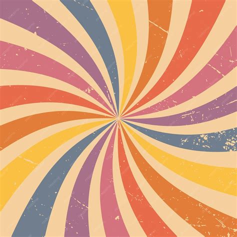 Premium Vector Retro Sunburst Background Pattern With A Vintage Color