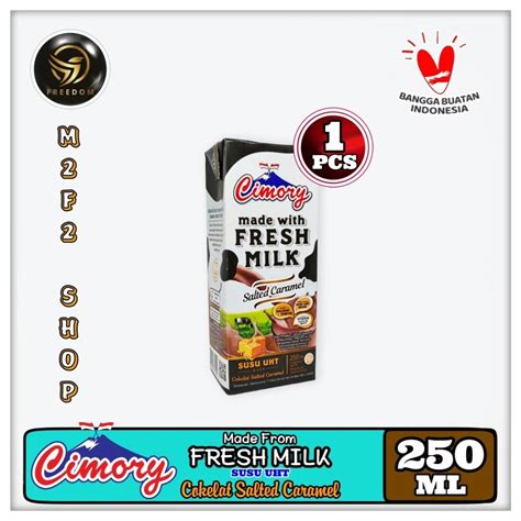 Jual Susu Cimory Fresh Milk Kotak Uht Cokelat Salted Caramel Ml