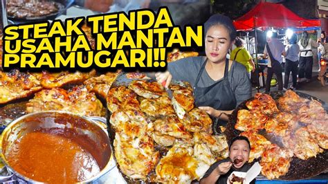 MANTAN PRAMUGARI SUKSES JUALAN STEAK PINGGIR JALAN 2 JAM DAPET 2JT