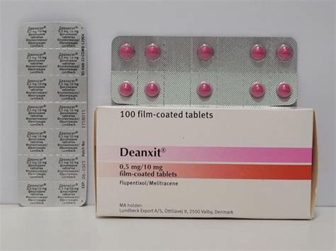 Deanxit Flupentixolmelitracene 100 Tb05 Mg 10 Mg Lundbeck