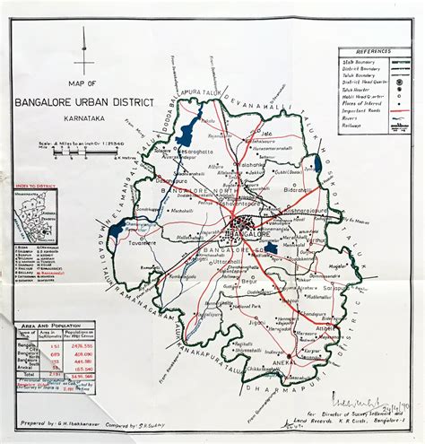 Bangalore Urban District Map - Blythe Starlene