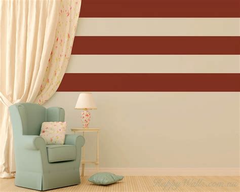 Stripe Wall Pattern Art Stickers