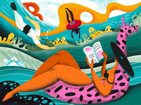 Beach Holiday Illustration By Tubikarts On Dribbble