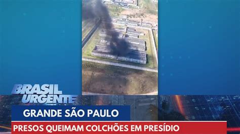 Presos fazem motim e queimam colchões em presídio de Franco da Rocha