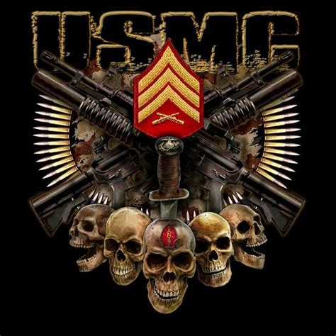 Usmc Skulls Usmc Wallpaper Marine Corps Shirts Usmc