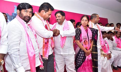 Congress Leaders From Different Constituencies Join Trs