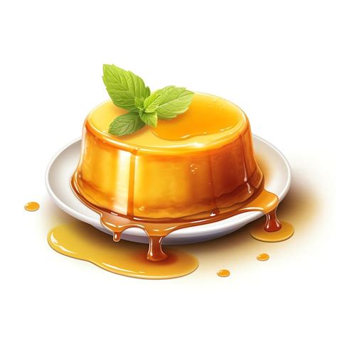 Premium Ai Image Beautiful Caramel Flan With Caramel Sauce Tasty