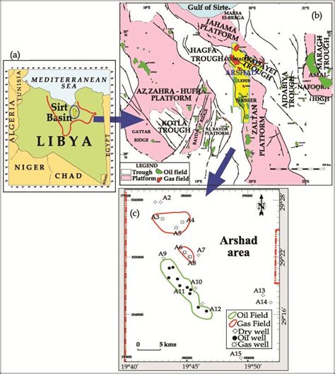 A Location Map Of Sirt Basin In Libya B Study Area Within